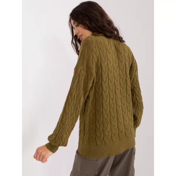  Dámský rolák WOOL FASHION ITALIA AT-SW-2348.88 KHAKI 