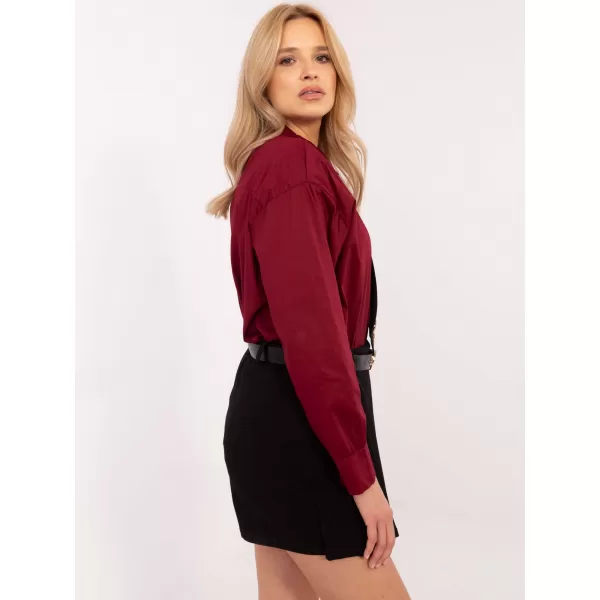  Dámská košile ITALY MODA DHJ-KS-9213-1.77P BURGUNDY 