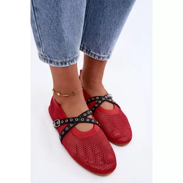  Dámské baleríny BOTO P-1416 RED 