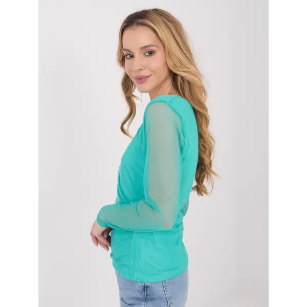 Dámská halenka ITALY MODA IT-BZ-21915.57 TURQUOISE 