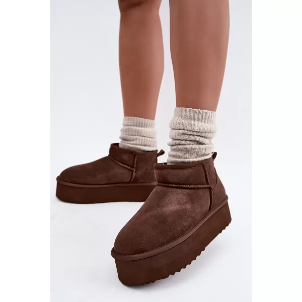  Dámské sněhule BOTO 6391 BROWN 