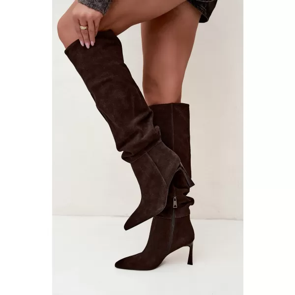  Dámské kozačky VINCEZA 89170 BROWN 