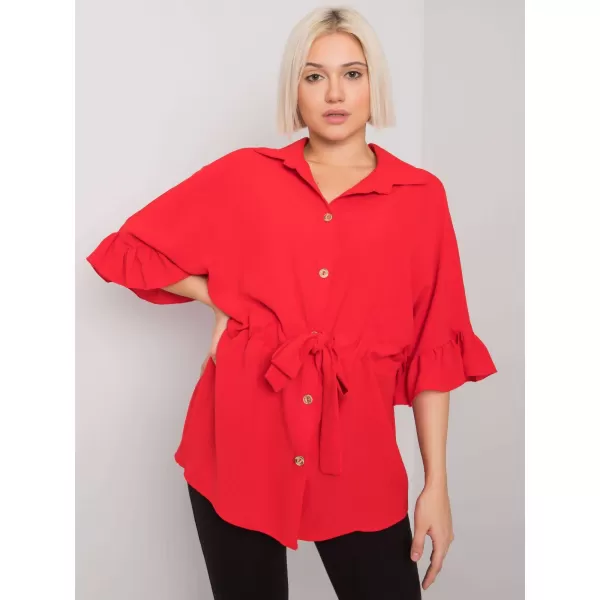  Dámská halenka RUE PARIS CHA-BZ-3576.25 RED 