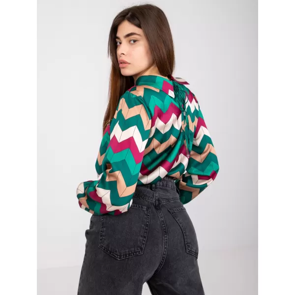  Dámská halenka ITALY MODA DHJ-BZ-12311.49P DARK GREEN 