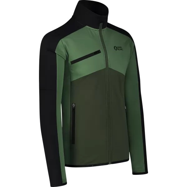  Pánská powerfleece mikina NORDBLANC CUSP NBSFM8334 ZELENÁ 