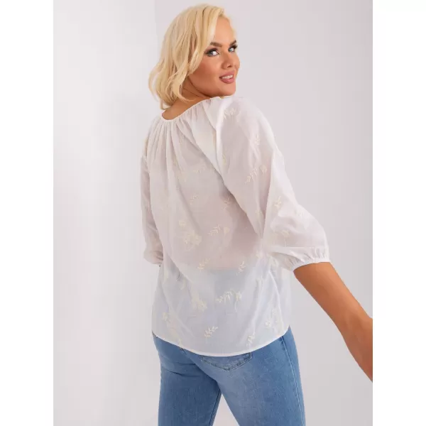 Dámská halenka LAKERTA LK-BZ-509324.50P WHITE-BEIGE 