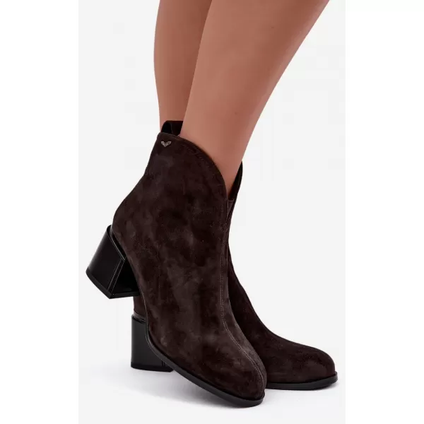  Dámské kotníkové boty VINCEZA 91178 BROWN 