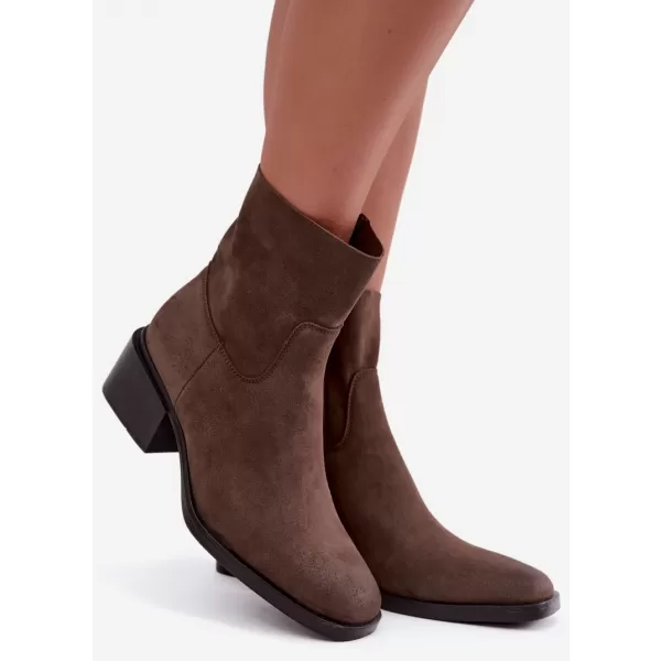  Dámské kotníkové boty BOTO 9624 BROWN 