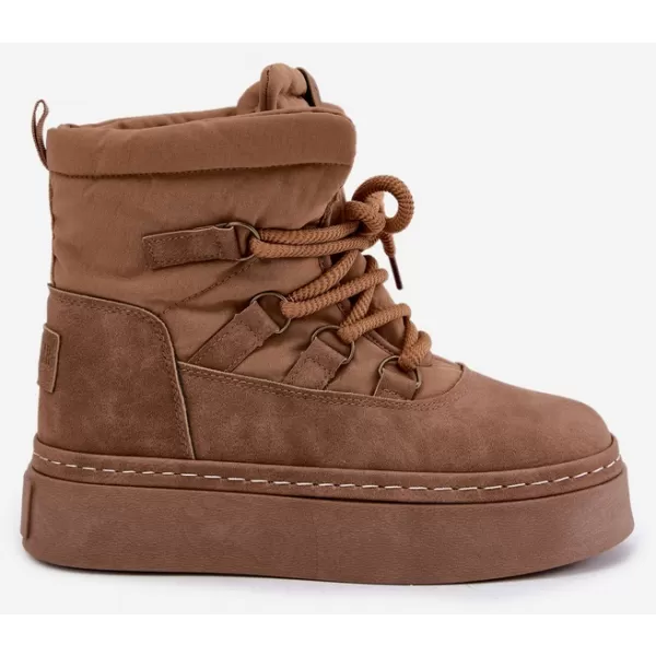  Dámské sněhule BIG STAR SHOES UU274190 BROWN/BEIGE 