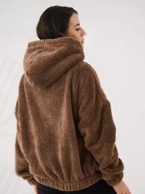 Dámská mikina FACTORY PRICE CS-BL-BT1029.97P DARK BEIGE