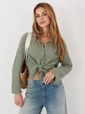 Dámská košile ITALY MODA MI-KS-2337.18 KHAKI