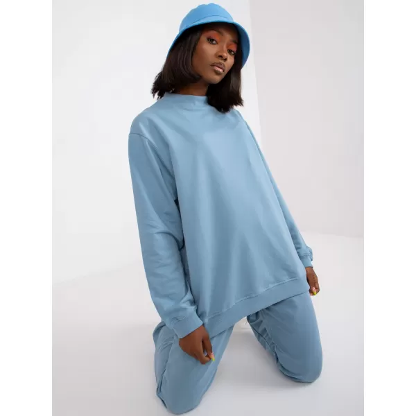  Dámská mikina BASIC FEEL GOOD AP-BL-A-R001 LIGHT BLUE 
