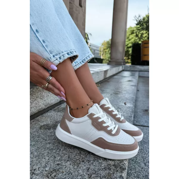  Dámské tenisky BIG STAR SHOES UU274275 WHITE/BEIGE 