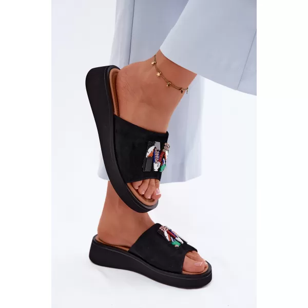  Dámské pantofle VINCEZA 66942 BLACK 