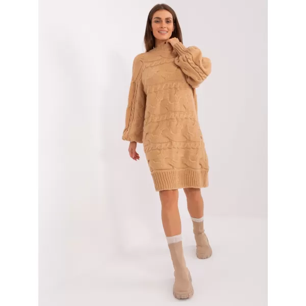  Dámský svetr WOOL FASHION ITALIA AT-SW-2367.76P CAMEL 