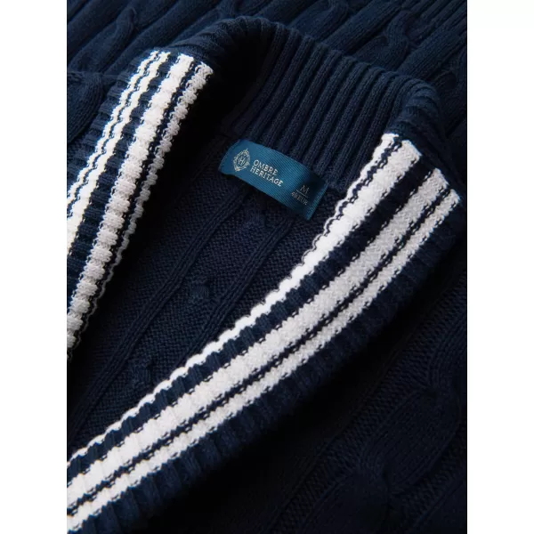  Pánský kardigan OMBRE OM-SWCD-0196 NAVY BLUE 