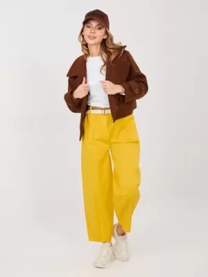 Dámské kalhoty ITALY MODA IT-SP-FL10125.80 YELLOW