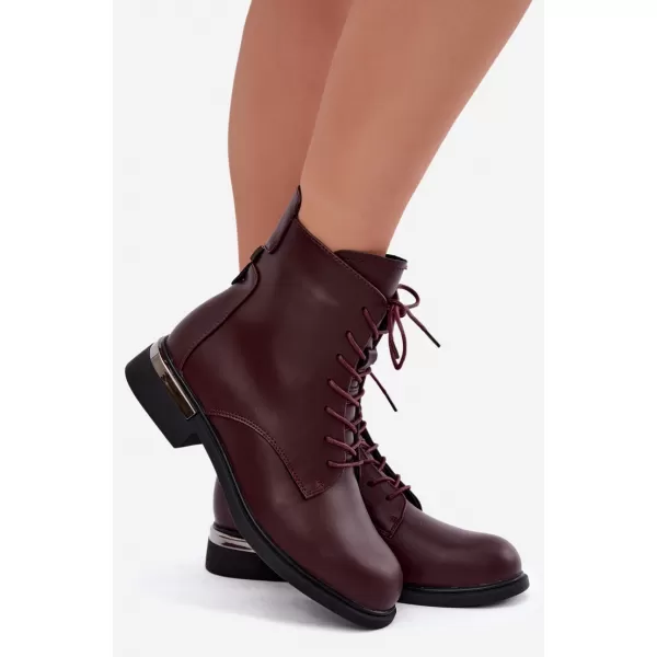  Dámské kotníkové boty VINCEZA 86450 BURGUNDY 
