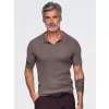 Pánské triko s límečkem OMBRE OM-POSS-0182 GREY