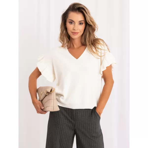  Dámský svetr ITALY MODA IR-SW-A-86432.08 ECRU 