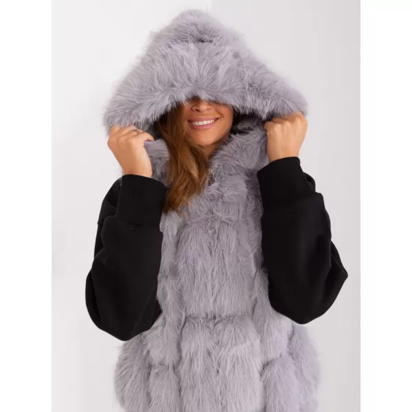  Dámská vesta WOOL FASHION ITALIA AT-KZ-2379.96P GRAY 
