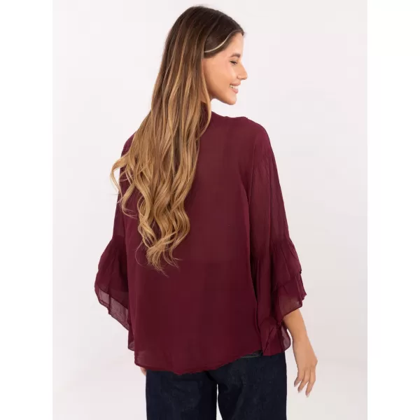  Dámská halenka ITALY MODA MI-KS-92330.07 BURGUNDY 
