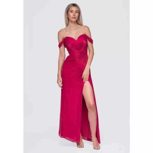  Dámské šaty LARICA LA-OM-DLR421 FUCHSIA 