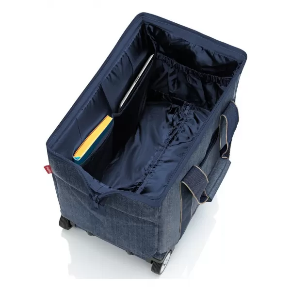  Cestovní taška na kolečkách REISENTHEL ALLROUNDER TROLLEY HERRINGBONE DARK BLUE 