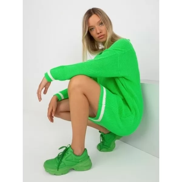 Dámský svetr RUE PARIS LC-SW-8023.55P FLUO GREEN 