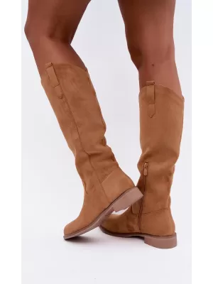 Dámské kozačky BOTO LQ-116 CAMEL