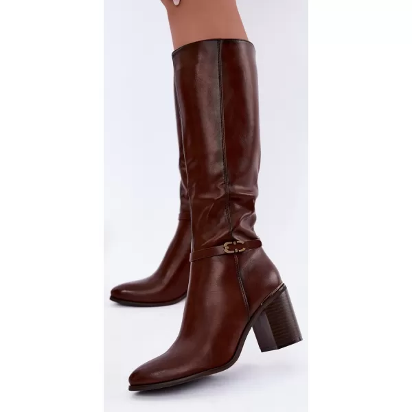  Dámské kozačky SERGIO LEONE KZ-08 BROWN 