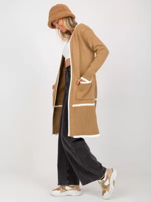 Dámský svetr RUE PARIS LC-SW-0340.42P DARK BEIGE