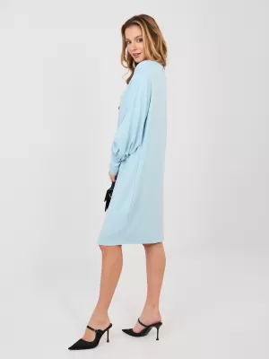 Dámské šaty RUE PARIS RV-SK-A1059.17 LIGHT BLUE