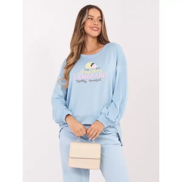  Dámská mikina RUE PARIS RV-BL-A1218.11P LIGHT BLUE 