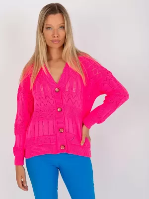 Dámský svetr RUE PARIS LC-SW-8022.04P FLUO PINK