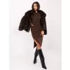 Dámské šaty RUE PARIS IT-SK-18206-1.35 BROWN