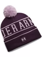 Pánská čepice UNDER ARMOUR M HALFTIME POM BEANIE 1386634-526 FIALOVÁ