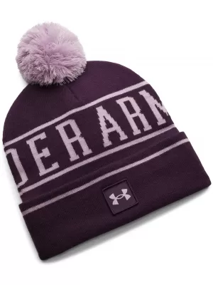 Pánská čepice UNDER ARMOUR M HALFTIME POM BEANIE 1386634-526 FIALOVÁ