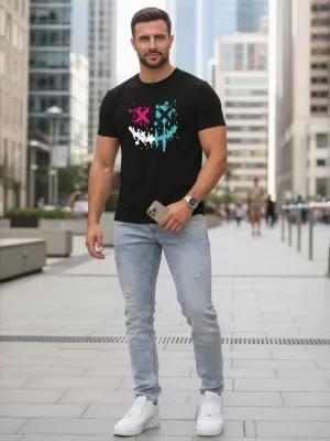 Pásnké triko DSTREET ČERNÁ