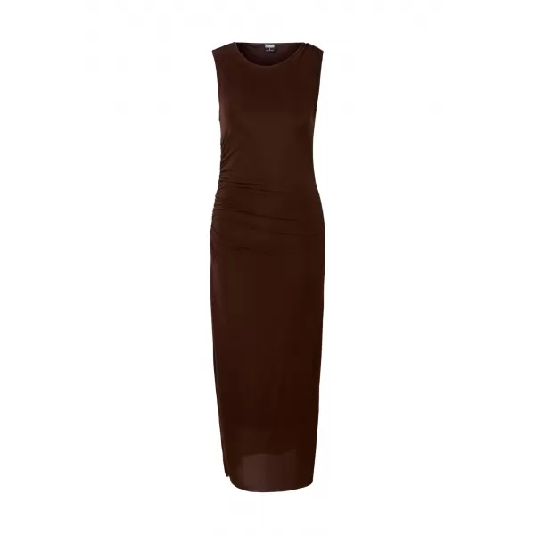  Dámské šaty URBAN CLASSICS TB8183 BROWN 