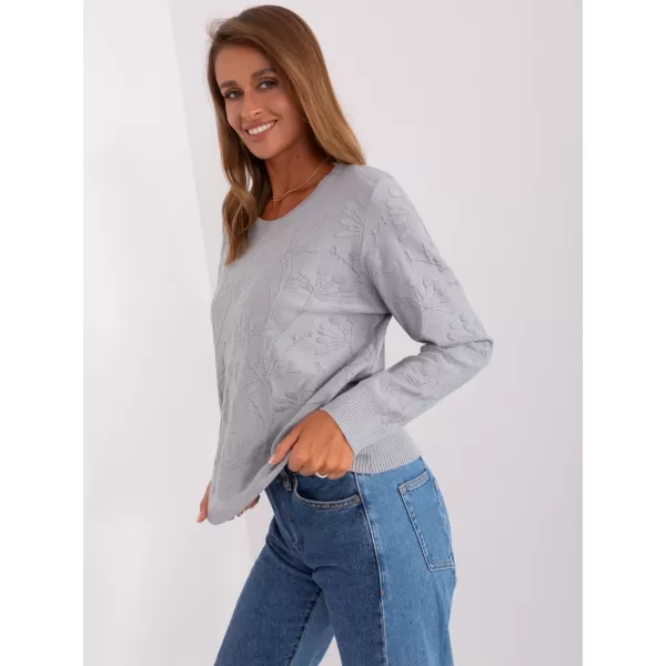  Dámský svetr WOOL FASHION ITALIA AT-SW-2231.99P GRAY 