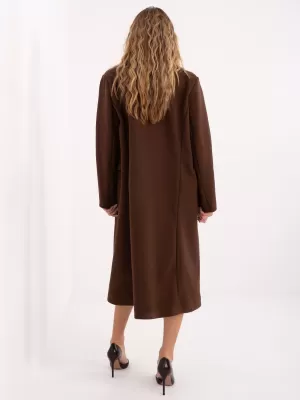 Dámský kabát FACTORY PRICE IT-PL-80320.65 DARK BROWN