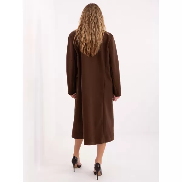  Dámský kabát FACTORY PRICE IT-PL-80320.65 DARK BROWN 