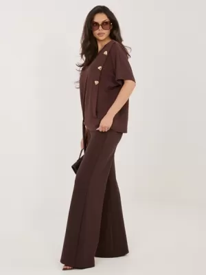 Dámský komplet RELEVANCE RV-KMPL-A1235.29P DARK BROWN