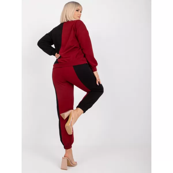 Dámský set EX MODA EM-KMPL-639.88 BURGUNDY 