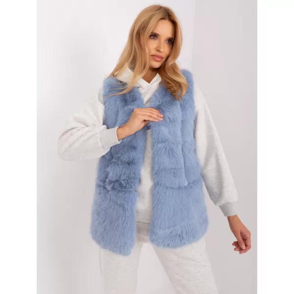  Dámská vesta WOOL FASHION ITALIA AT-KZ-2368.00P BLUE 