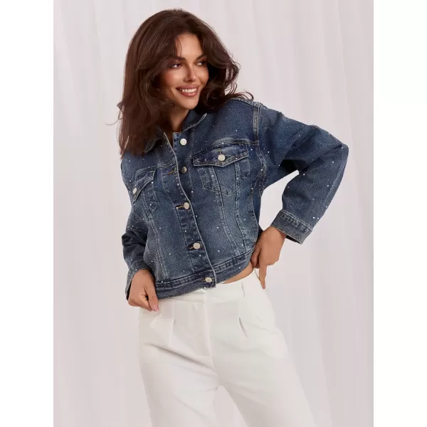  Dámská bunda ITALY MODA IR-KR-G01.15 DARK BLUE 