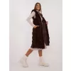 Dámská vesta WOOL FASHION ITALIA AT-KZ-2368-1.07 DARK BROWN