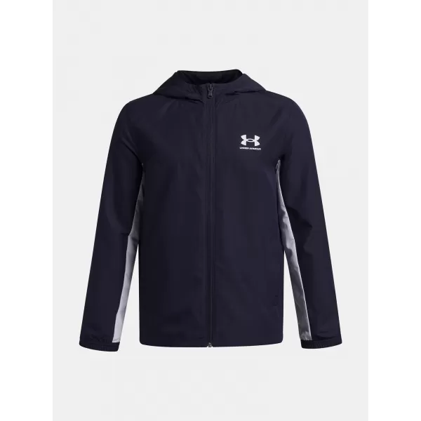  Chalepcká bunda UNDER ARMOUR UA B RIVAL WVN JACKET 1390154-410 MODRÁ 