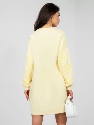 Dámské šaty RUE PARIS RV-SK-A1064.09 BRIGHT YELLOW